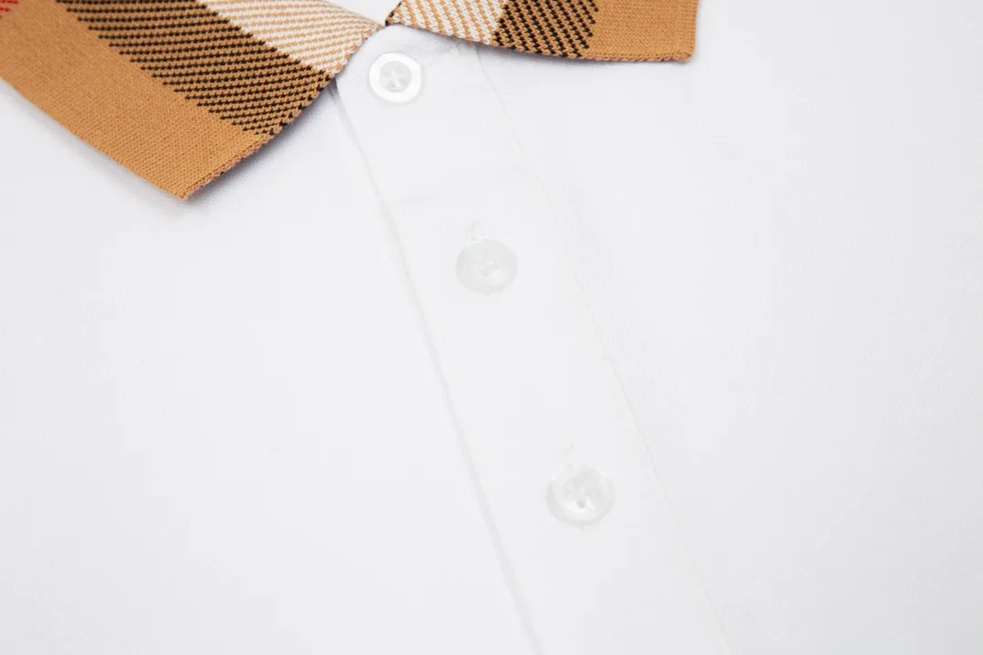 Burberry/ New Arrival Polo ！ ， polo ，Classic ， Versatile ， ， ！， ， Breathable， ， ， ， ， Premium ！M-3XL :White